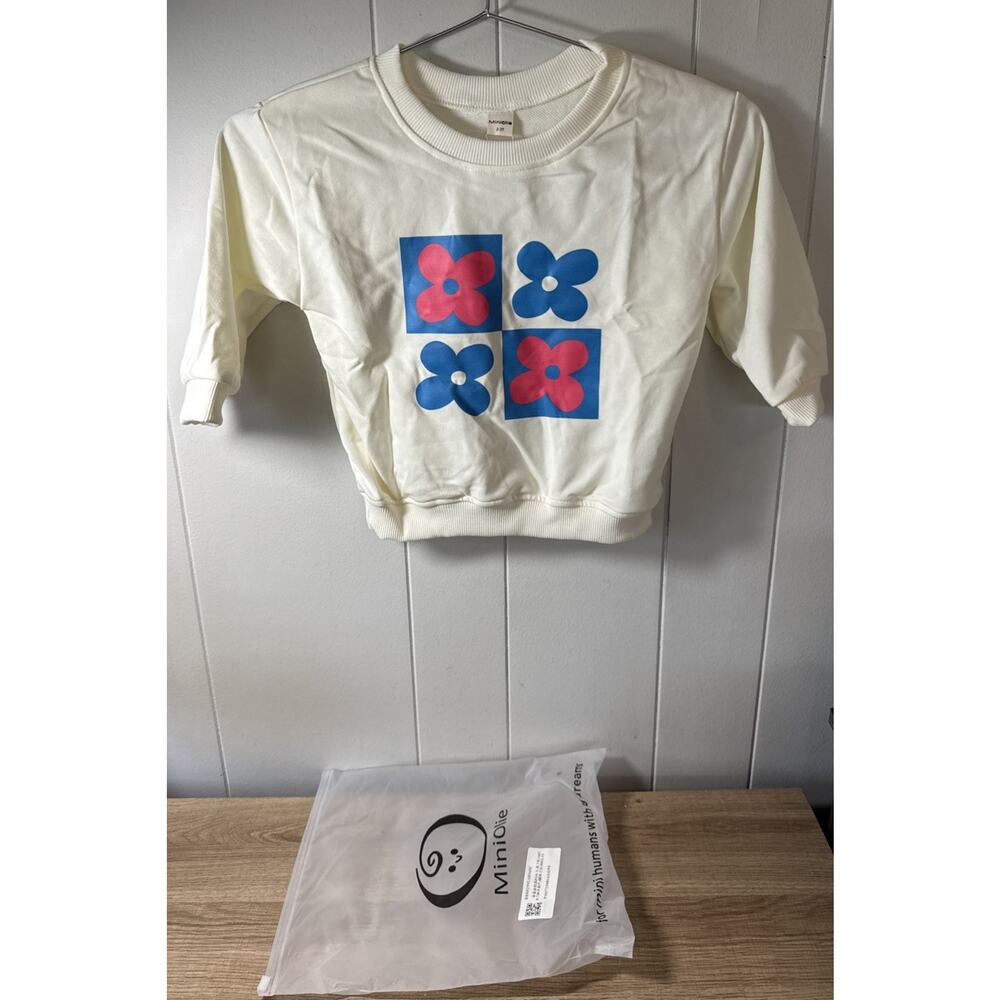 Youth Graphic Crewneck Sweatshirt - Trendy Kids Pullover 2-3T New XX